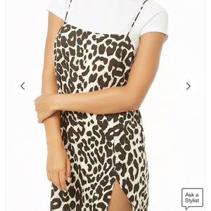 MOTEL LEOPARD PRINT MINI DRESS